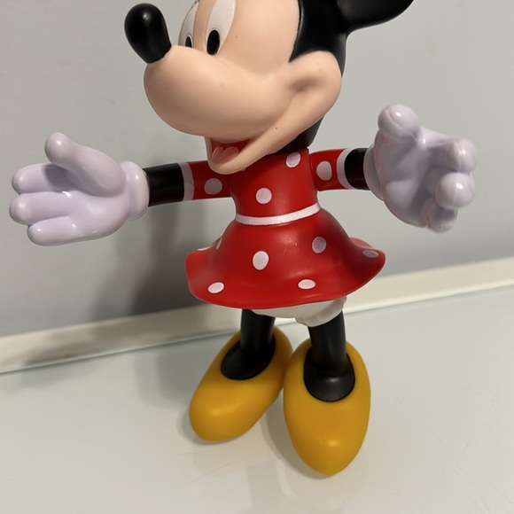 Vintage Disney Minnie Mouse Figure 7-1/2" Tall - Picture 3 of 8